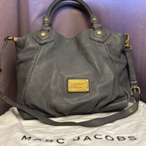Marc Jacobs Dark Gray Leather Shoulder Bag